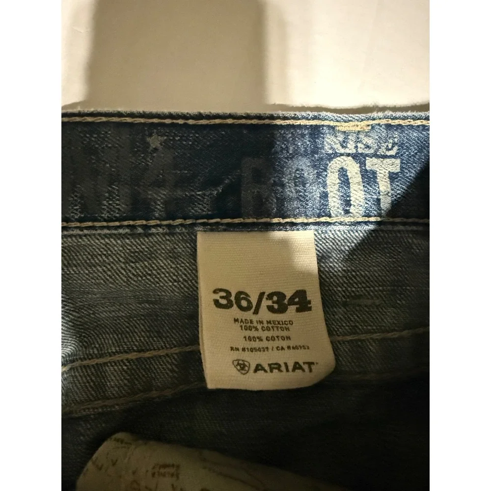 Ariat M4 Relaxed Bootcut Jeans Sz 36x34 Western Cowboy Workwear Denim
